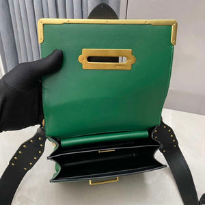 Prada 1BD045 Prada Cahier Leather Bag Green - Default Title - View 8