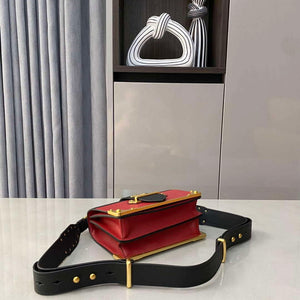 Prada 1BD045 Prada Cahier Leather Bag Red - Default Title - View 6