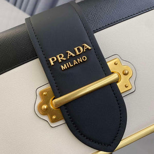 Prada 1BD045 Prada Cahier Leather Bag White - Default Title - View 4