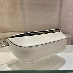 Prada 1BD283 Women's Spectrum Leather Shoulder Crossbody Bag White - Default Title - View 7