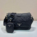 Prada 1BD290 Padded Re-Nylon shoulder bag Black - Default Title - View 1