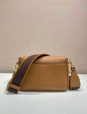 Prada 1BD314 Leather shoulder bag Brown - Default Title - View 3