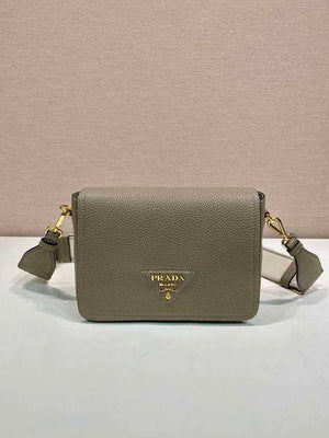 Prada 1BD314 Leather shoulder bag Clay Gray - Default Title - View 2