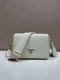 Prada 1BD314 Leather shoulder bag White