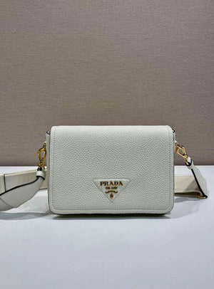 Prada 1BD314 Leather shoulder bag White - Default Title - View 2