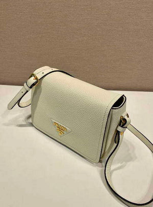 Prada 1BD314 Leather shoulder bag White - Default Title - View 3