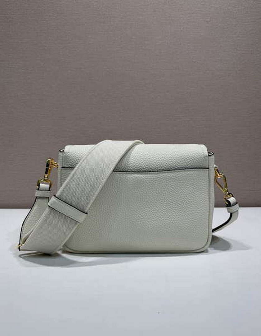 Prada 1BD314 Leather shoulder bag White