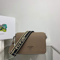 Prada 1BD314 Leather shoulder bag Clay Gray - Default Title - View 1