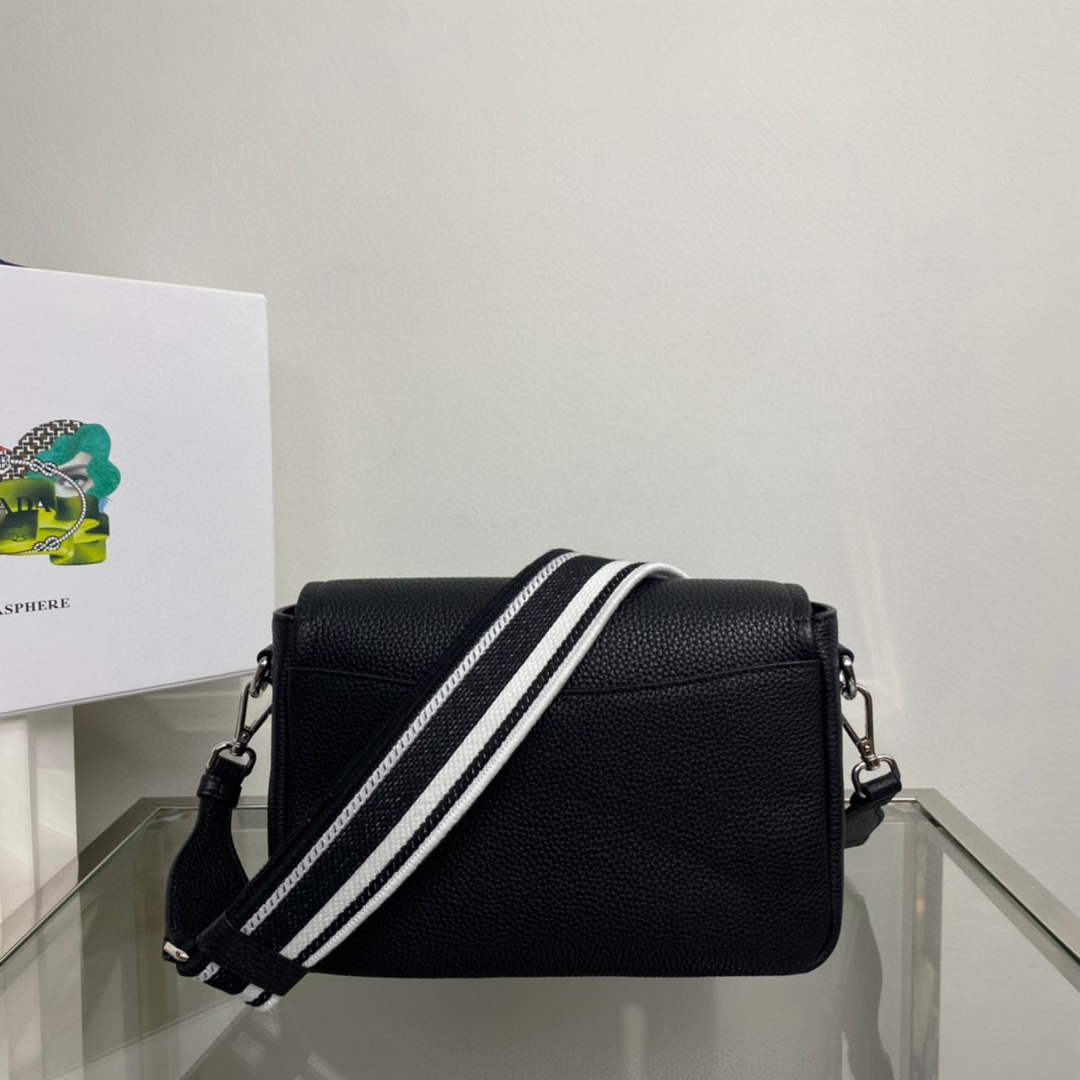 Prada 1BD314 Leather shoulder bag Black - Default Title - View 2