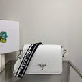 Prada 1BD314 Leather shoulder bag White