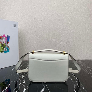 Prada 1BD320 Prada Embl¨¨me Saffiano Shoulder Bag White - Default Title - View 2