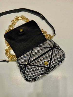 Prada 1BD329 Satin mini-bag with Crystals Black - Default Title - View 7