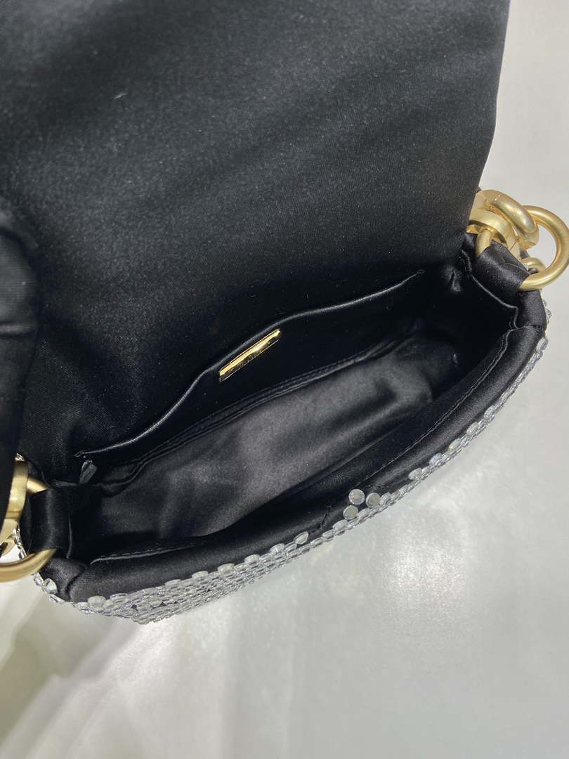 Prada 1BD329 Satin mini-bag with Crystals Black - Default Title - View 8