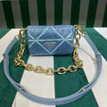 Prada 1BD329 Satin mini-bag with Crystals Blue - Default Title - View 1