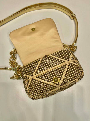Prada 1BD329 Satin mini-bag with crystals Gold - Default Title - View 5