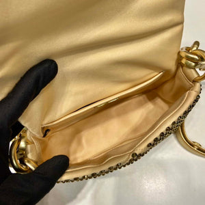 Prada 1BD329 Satin mini-bag with crystals Gold - Default Title - View 9