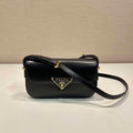 Prada 1BD339 Leather Shoulder Bag Black - Default Title - View 1