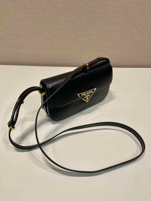 Prada 1BD339 Leather Shoulder Bag Black - Default Title - View 2