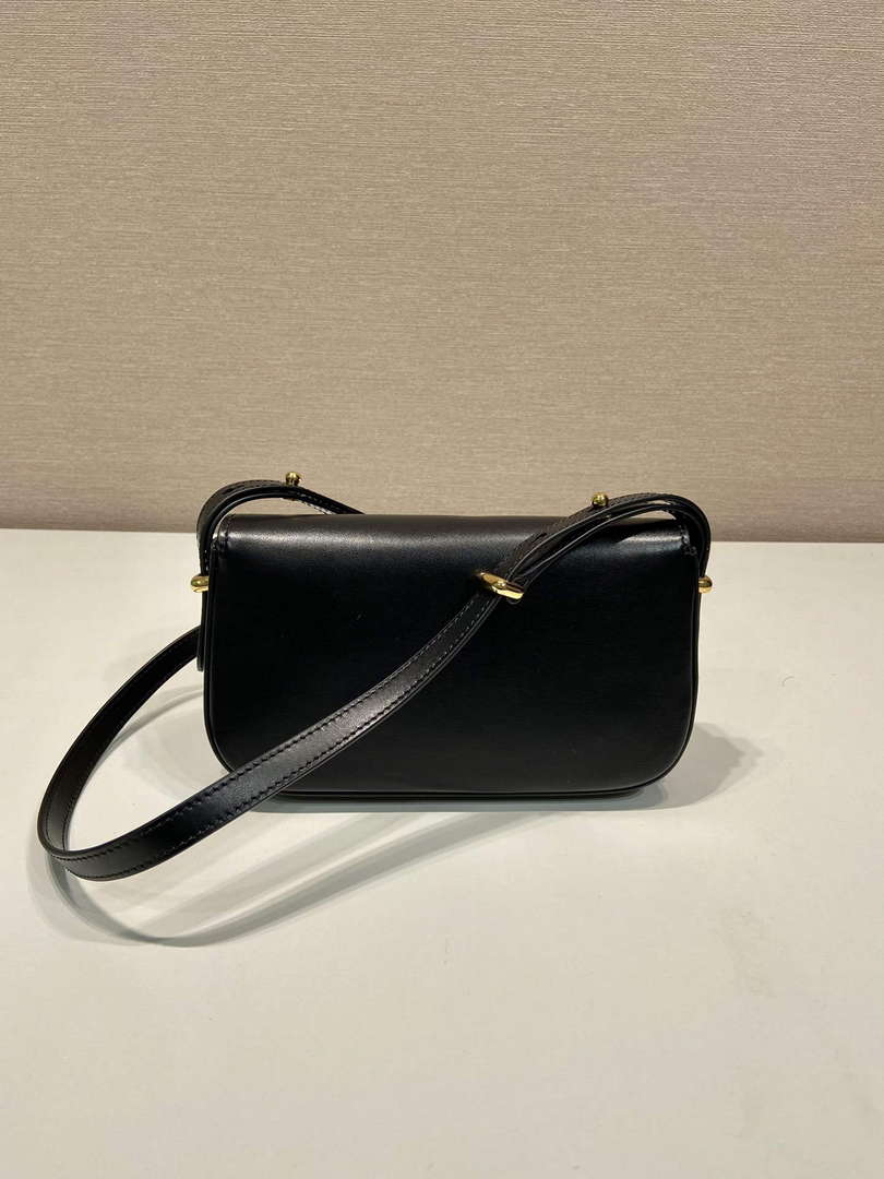 Prada 1BD339 Leather Shoulder Bag Black - Default Title - View 4