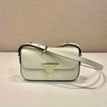 Prada 1BD339 Leather Shoulder Bag White - Default Title - View 1