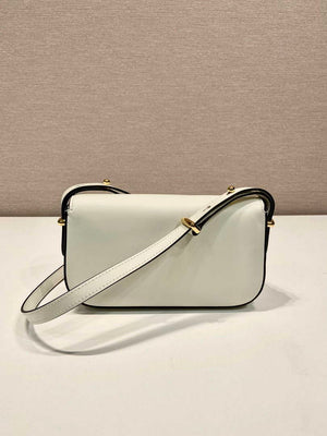 Prada 1BD339 Leather Shoulder Bag White - Default Title - View 4