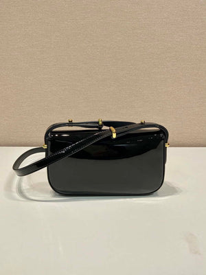 Prada 1BD339 Patent Leather Shoulder Bag Black - Default Title - View 4
