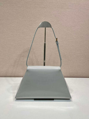 Prada 1BD343 Medium Brushed Leather Handbag Grey - Default Title - View 4