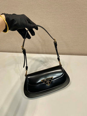 Prada 1BD345 Brushed leather shoulder bag Black - Default Title - View 2