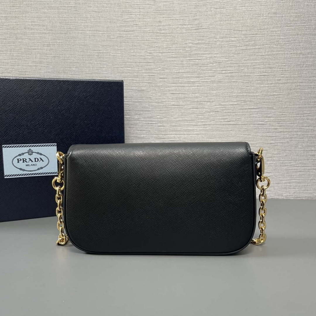 Prada 1BD356 Saffiano leather mini-bag Black