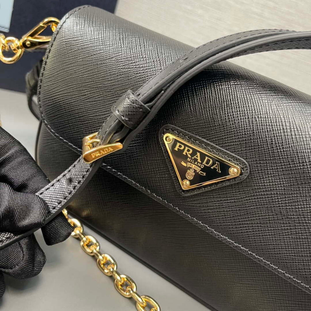 Prada 1BD356 Saffiano leather mini-bag Black