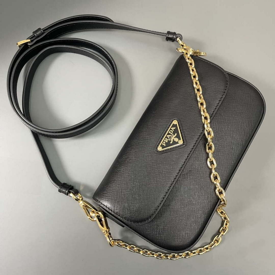 Prada 1BD356 Saffiano leather mini-bag Black - Default Title - View 7