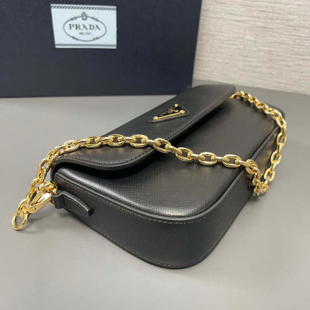 Prada 1BD356 Saffiano leather mini-bag Black