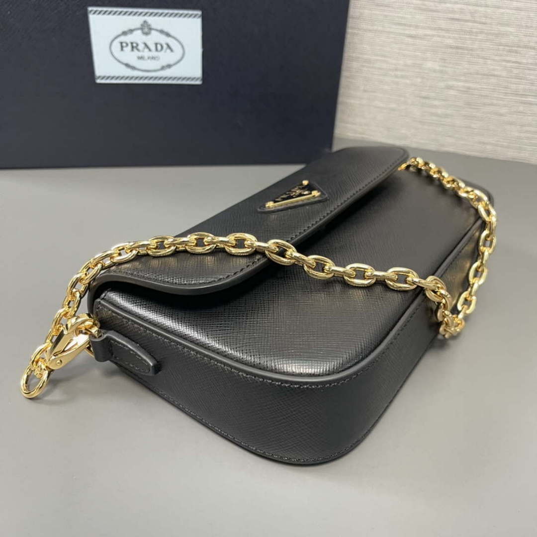 Prada 1BD356 Saffiano leather mini-bag Black - Default Title - View 8