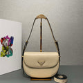 Prada 1BD365 Leather shoulder bag Beige - Default Title - View 1
