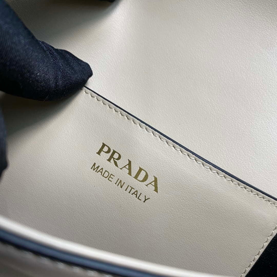 Prada 1BD365 Leather shoulder bag Beige - Default Title - View 8