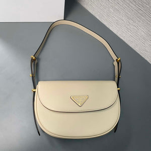 Prada 1BD365 Leather shoulder bag Beige - Default Title - View 9