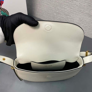 Prada 1BD365 Leather shoulder bag White - Default Title - View 8
