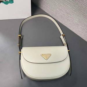 Prada 1BD365 Leather shoulder bag White - Default Title - View 10