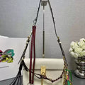 Prada 1BD379 Soft Sound small leather shoulder bag with charms White - Default Title - View 1