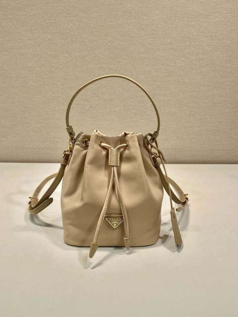 Prada 1BE067 Re-Nylon Satin mini-bag Apricot - Default Title - View 1
