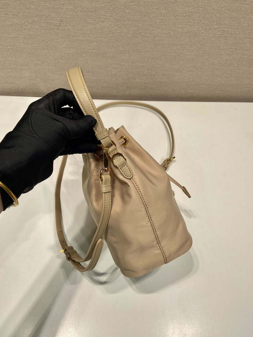 Prada 1BE067 Re-Nylon Satin mini-bag Apricot - Default Title - View 5