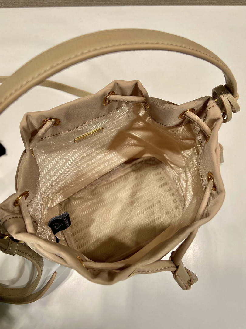 Prada 1BE067 Re-Nylon Satin mini-bag Apricot - Default Title - View 8