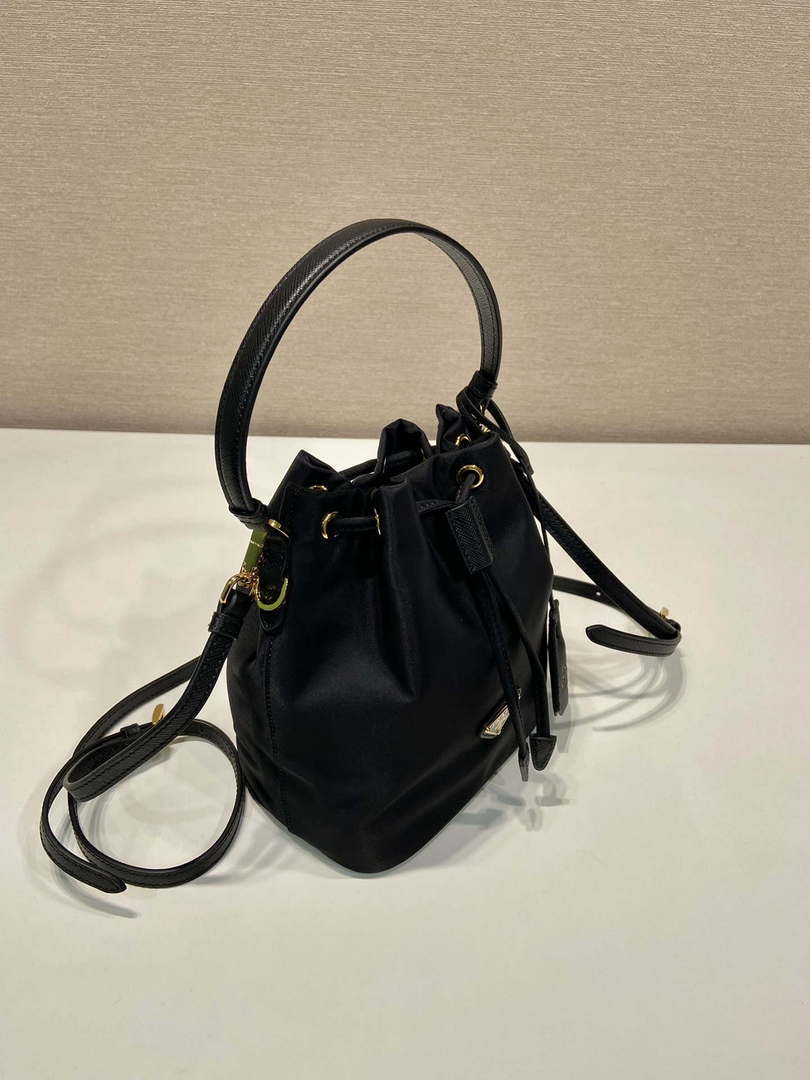 Prada 1BE067 Re-Nylon Satin mini-bag Black