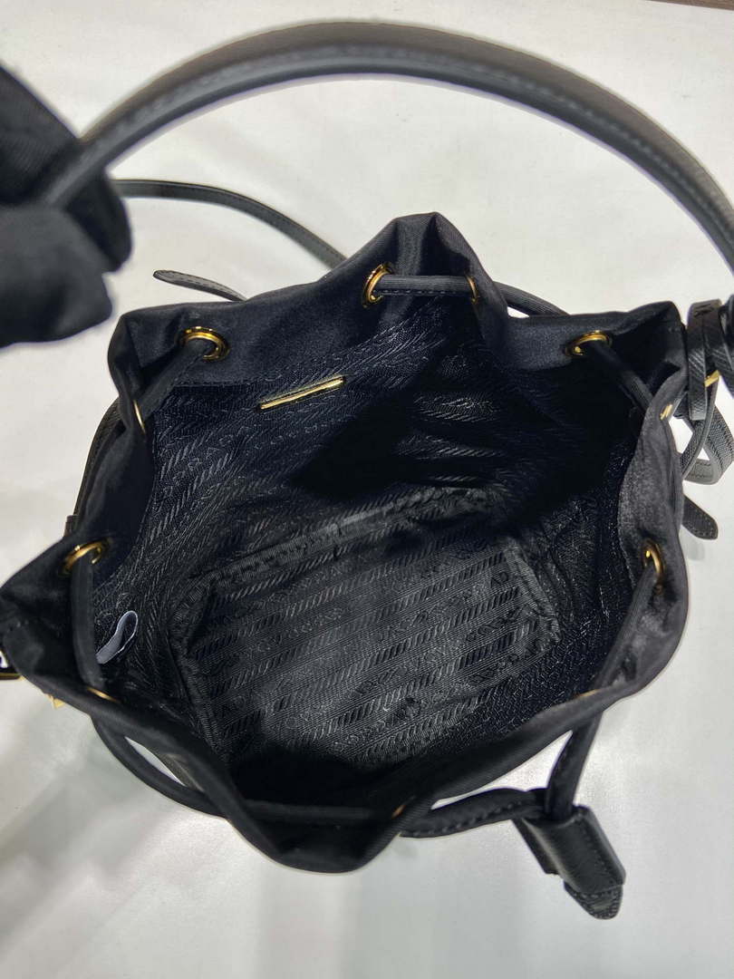 Prada 1BE067 Re-Nylon Satin mini-bag Black - Default Title - View 8