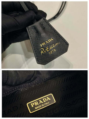 Prada 1BE067 Re-Nylon Satin mini-bag Black - Default Title - View 9