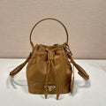 Prada 1BE067 Re-Nylon Satin mini-bag Brown - Default Title - View 1
