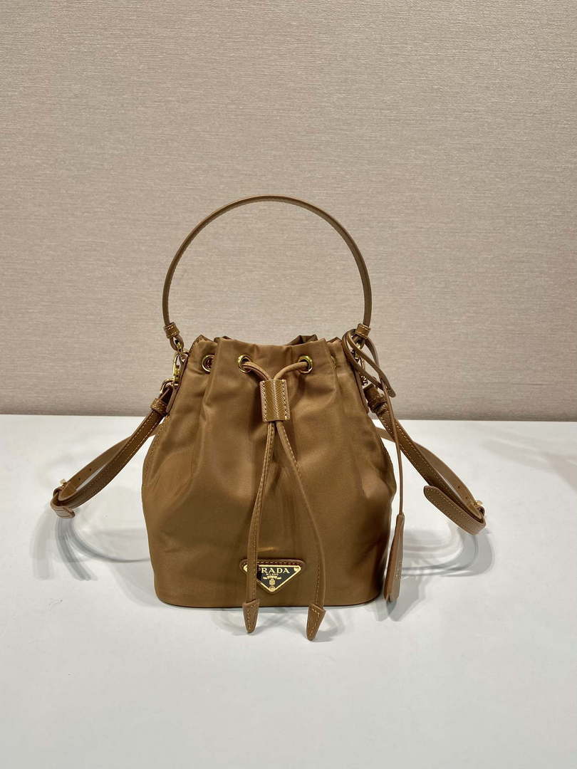 Prada 1BE067 Re-Nylon Satin mini-bag Brown - Default Title - View 1