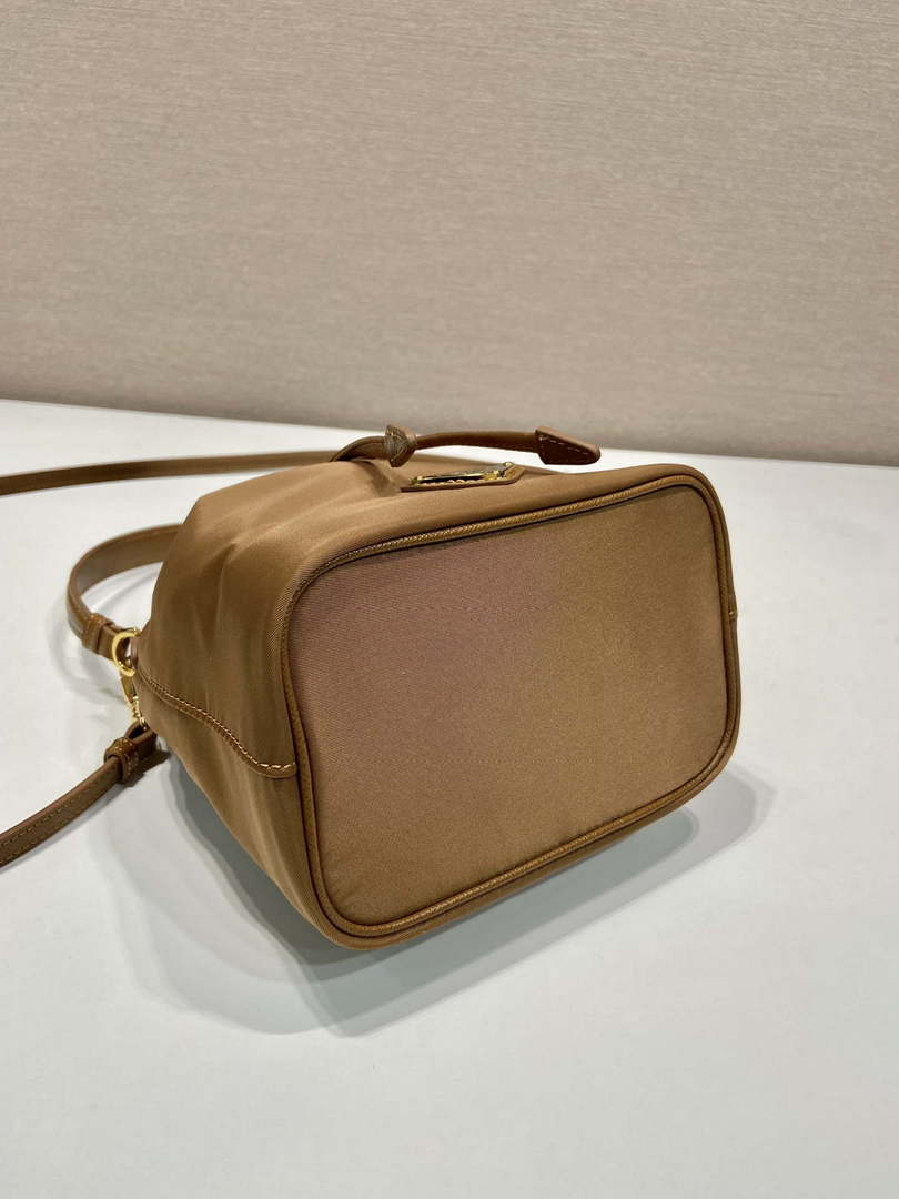 Prada 1BE067 Re-Nylon Satin mini-bag Brown - Default Title - View 6