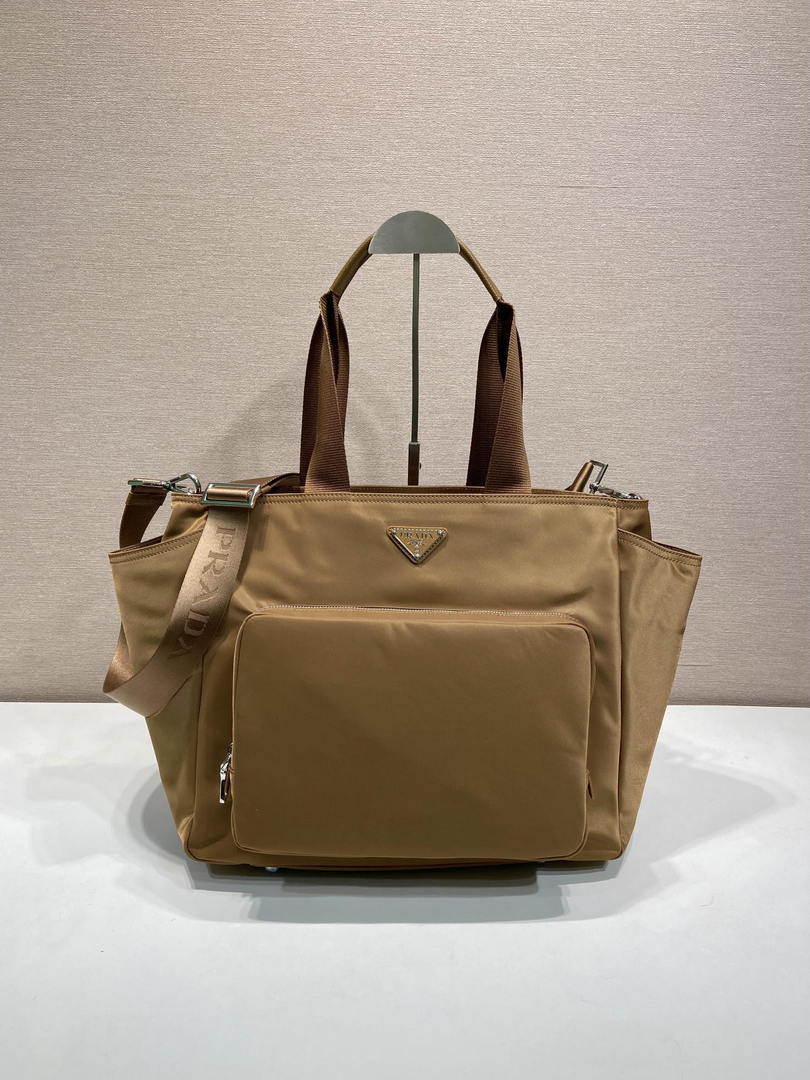 Prada  1BG102_RV44_F0002_V_OOO Re-Nylon baby bag Camel