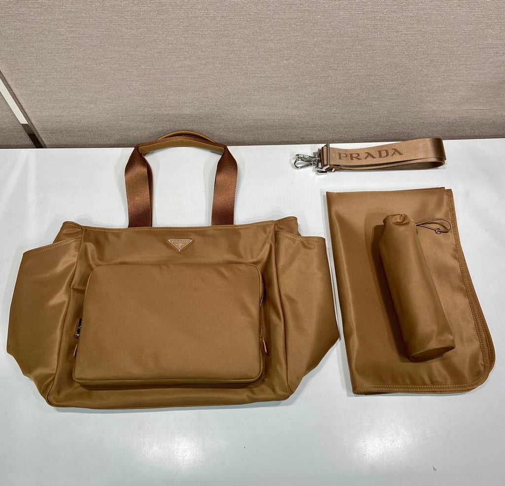 Prada  1BG102_RV44_F0002_V_OOO Re-Nylon baby bag Camel